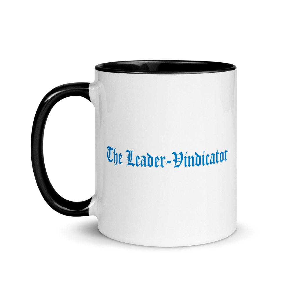 The Leader Vindicator Mug with Color Inside Shop Local